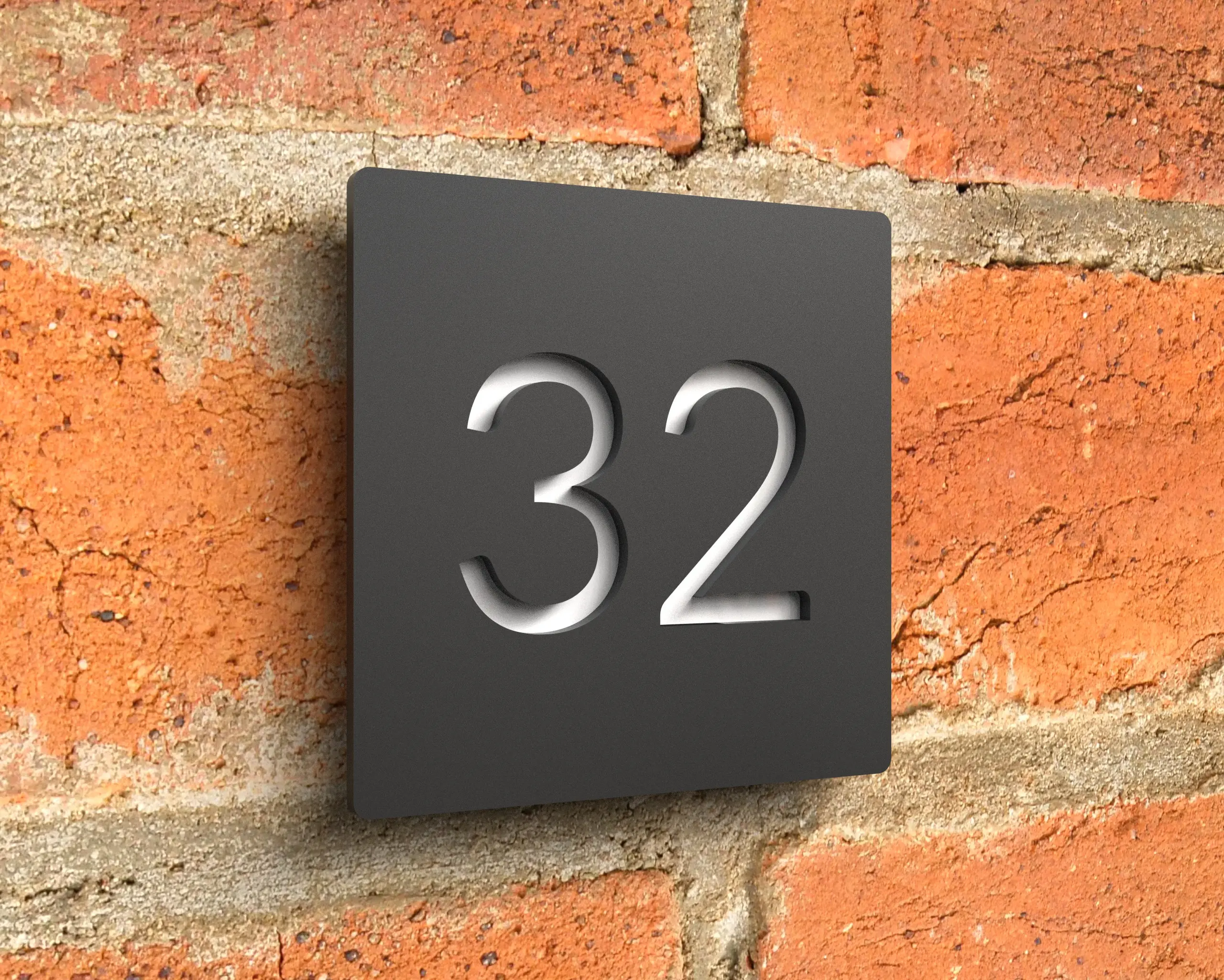 Modern Acrylic House Numbers Sign with 3D Letters Customizable Design Outdoor Address Plaque Home Decor Street Visibility