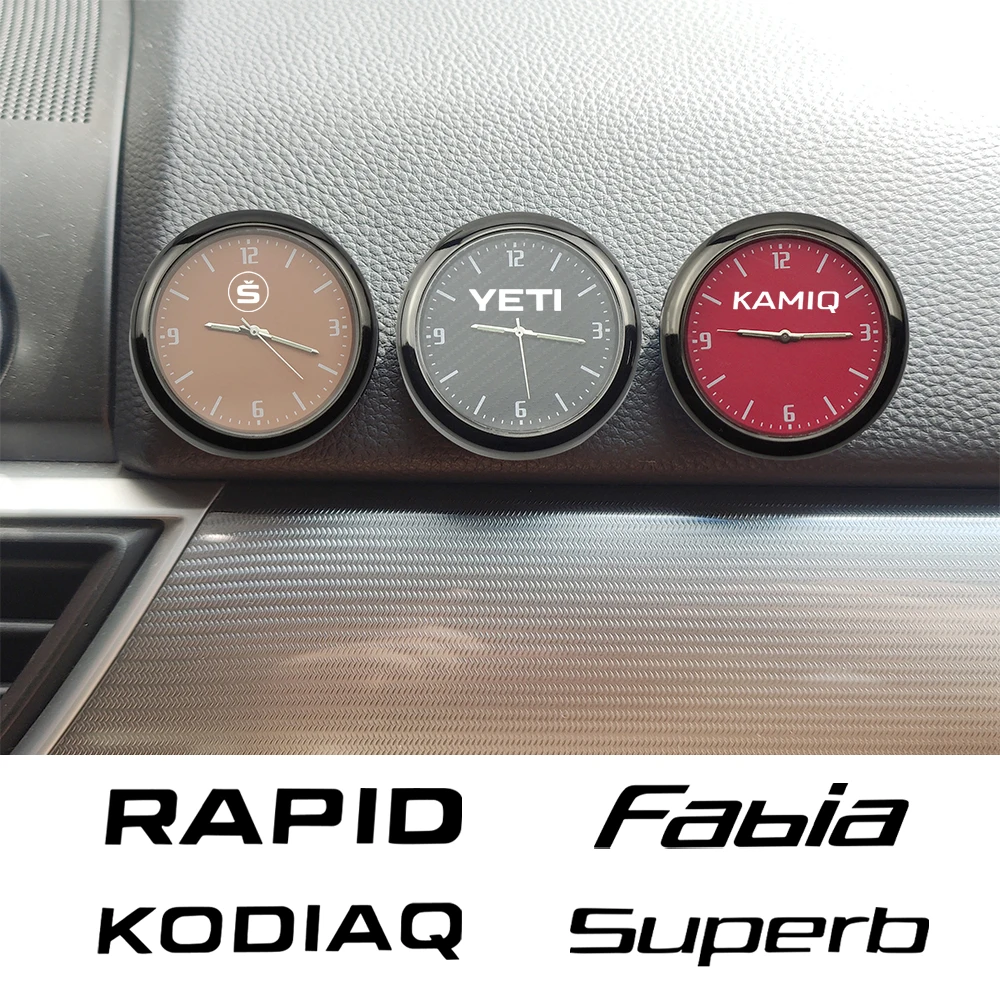 CarClockWatchQuartzForSkodaYETIVISIONSCALARAPIDKODIAQKAROQ