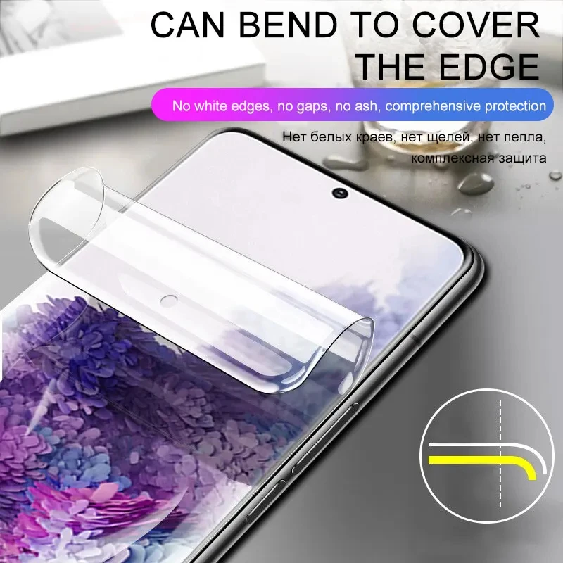 4 pezzi pellicola idrogel copertura completa per Samsung Galaxy S23 S10 S20 S21 S22 S24 S25 Ultra Plus FE A14 A23 A34 A54 pellicola proteggi schermo - immagine 2