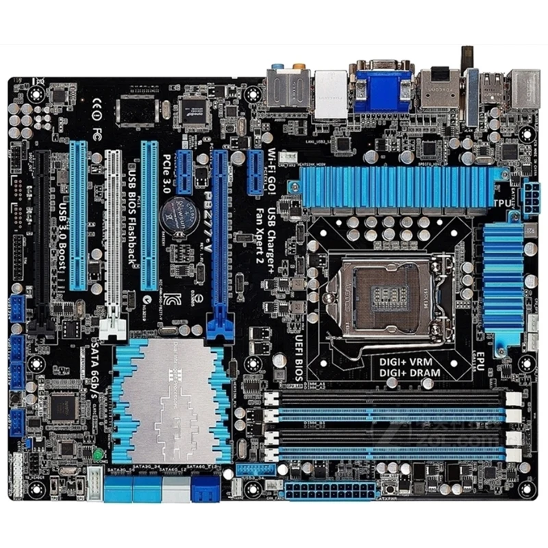 

Оригинальная материнская плата Intel Z77, б/у, LGA1155 LGA 1155 DDR3 32 Гб USB2.0 USB3.0 SATA3, десктопная материнская плата