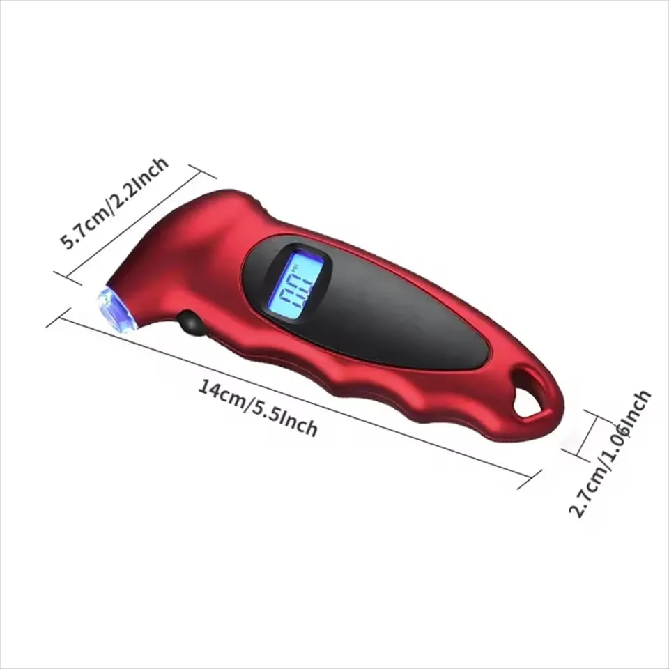 Digital Tire Pressure Gauge with Backlight for Car Maintenance