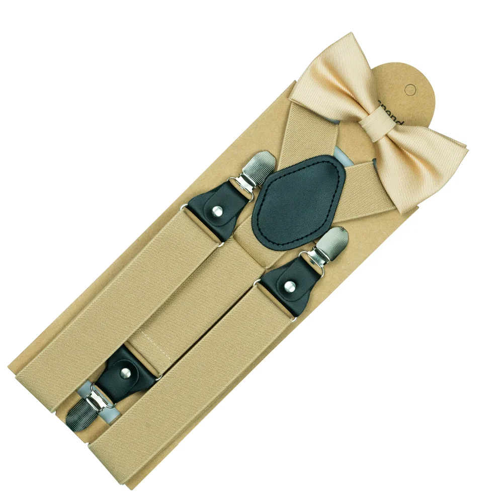 Bretelles Hommes Avec Nœud Papillon Réglables - Longueur 100 Cm - Style Moderne - Neuf Avec étiquettes