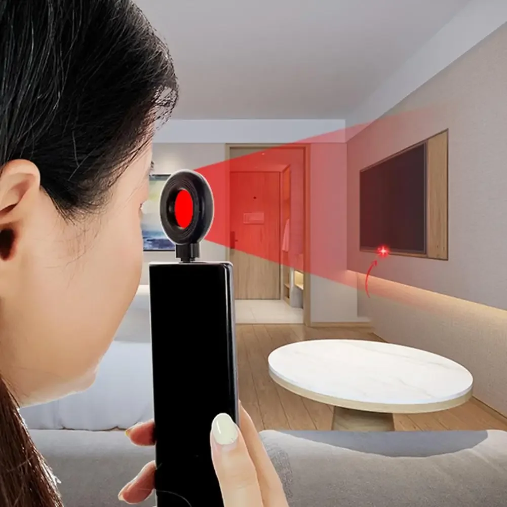 

S300 Camera Detectors Infrared Scanning Light Anti-Spy Detector Tracker Hidden Camera Finder USB C Port for Home Office