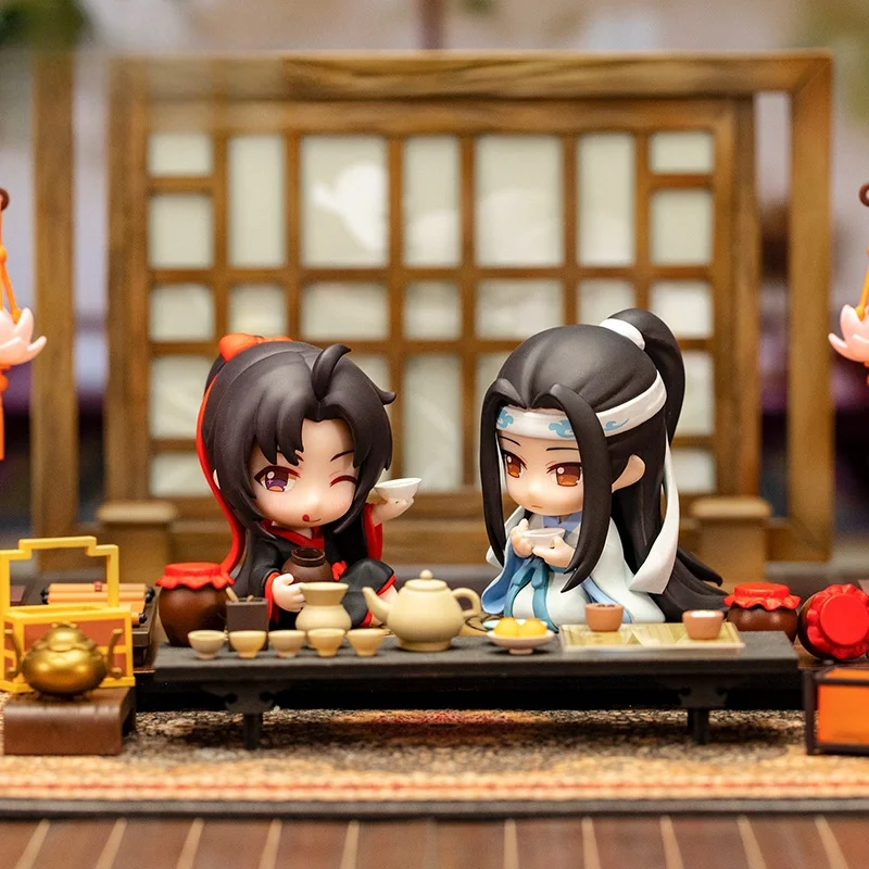 

В наличии Mo Dao Zu Shi Wei Wuxian Lan Wangji Аниме Фигурка Q Версия Модель Коллекционная кукла Декор Игрушка Рождественский подарок