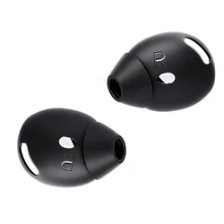 Silicone Earphone Protective Covers - Wireless Headphone Earbuds Protector - 6Pairs (Black)