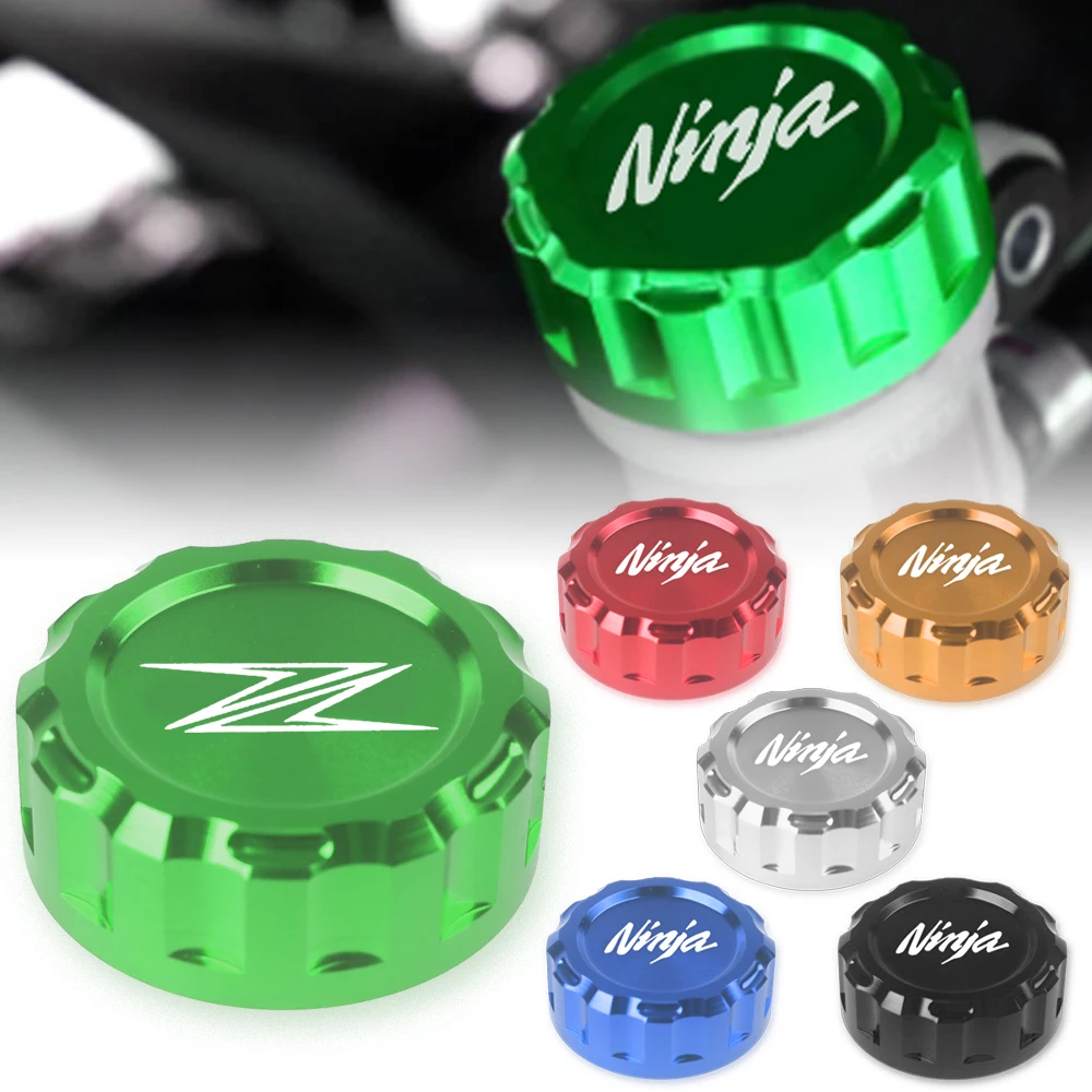 For Kawasaki Z900 Z800 Z400 Z750 ZX10R Z1000SX Z900RS Z1000 Z650RS Ninja 400 650 Rear Brake Fluid Cylinder Cap Reservoir Cover