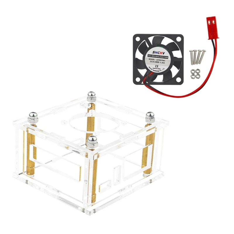 팬이 있거나 없는 Orange Pi Zero3 케이스용 아크릴 인클로저 케이스 외부 쉘