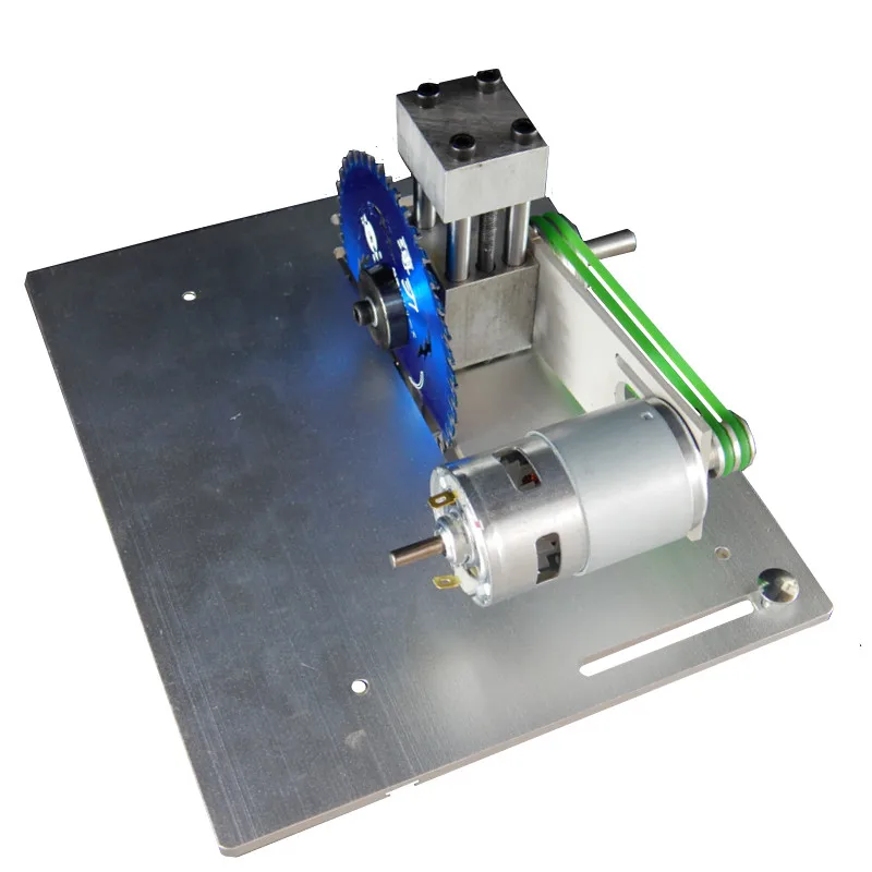 Woodworking Table Saw Workbench Table Saw Circular Saw Flip Cover Plate with Bearing Motor Lifting Spindle 24x20cm Min Table for 4 Inch Blade