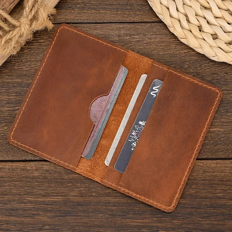 

Luufan Case Slim Holder Short Purse Genuine Leather Men Clutch Wallets Mini Purse Rfid Real For Card Leather Card Slots Women
