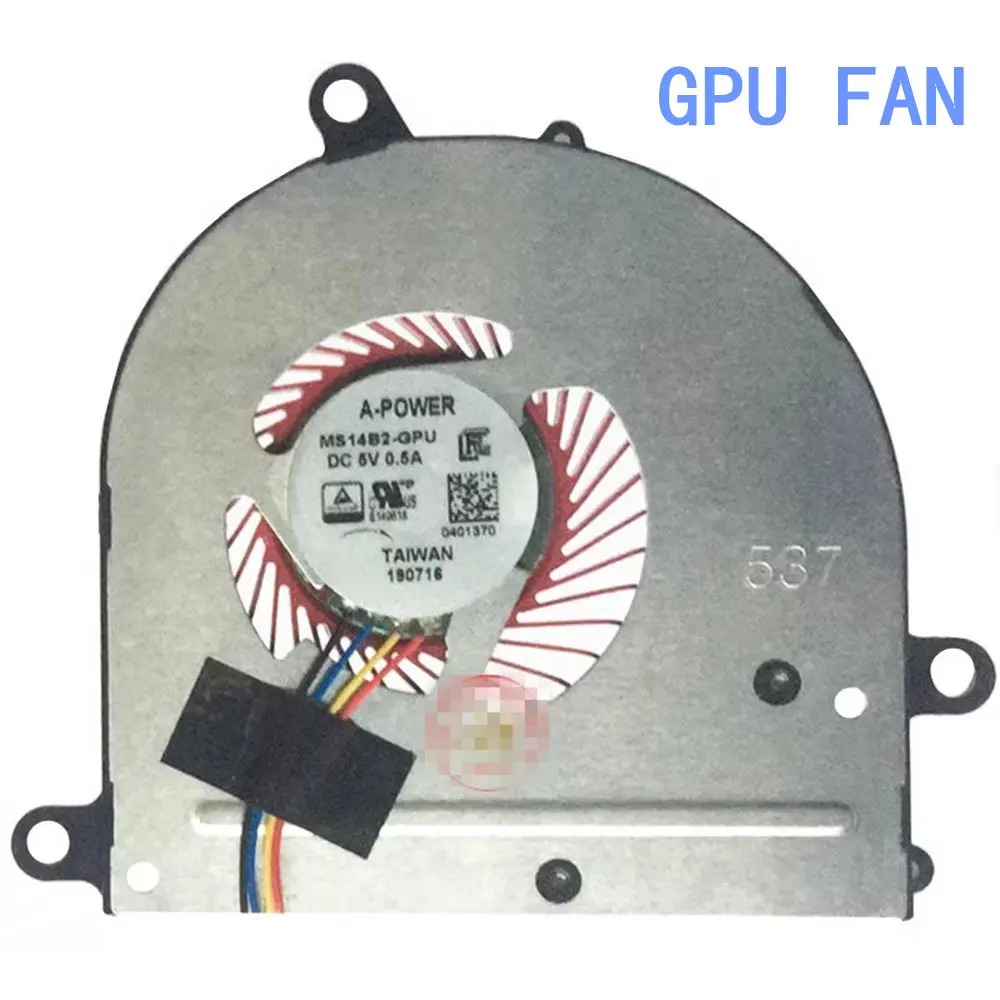 for MSI PE42 PS42 MS-14B1 MS-14B2 MS14B1 MS14B2-CPU MS14B2-GPU cooling fan Modern 8RC 8RA 8RB 8M, MECHREVO S1 S1-01 -02 -03 -04