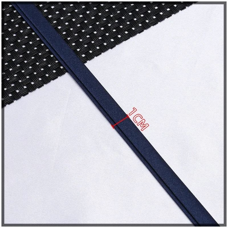 10mm x 10야드 새틴 바이어스 테이프, 4겹 다림질 필요 없는 패브릭 리본 (의류 칼라 트림, 치파오 가장자리, 홈 텍스타일 재봉용)