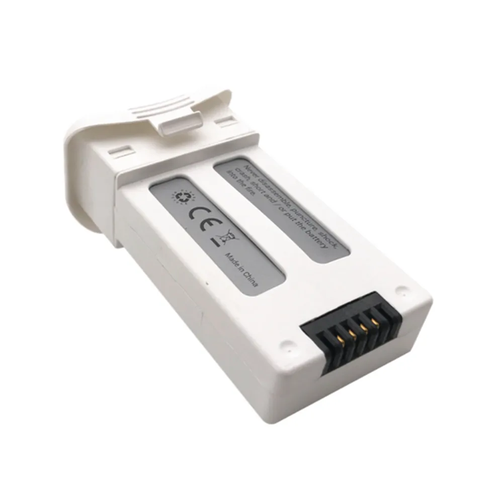 Batterie rechargeable 3.7V 1000mAh pour drone SJRC S20W T25, vue de côté avec étiquette