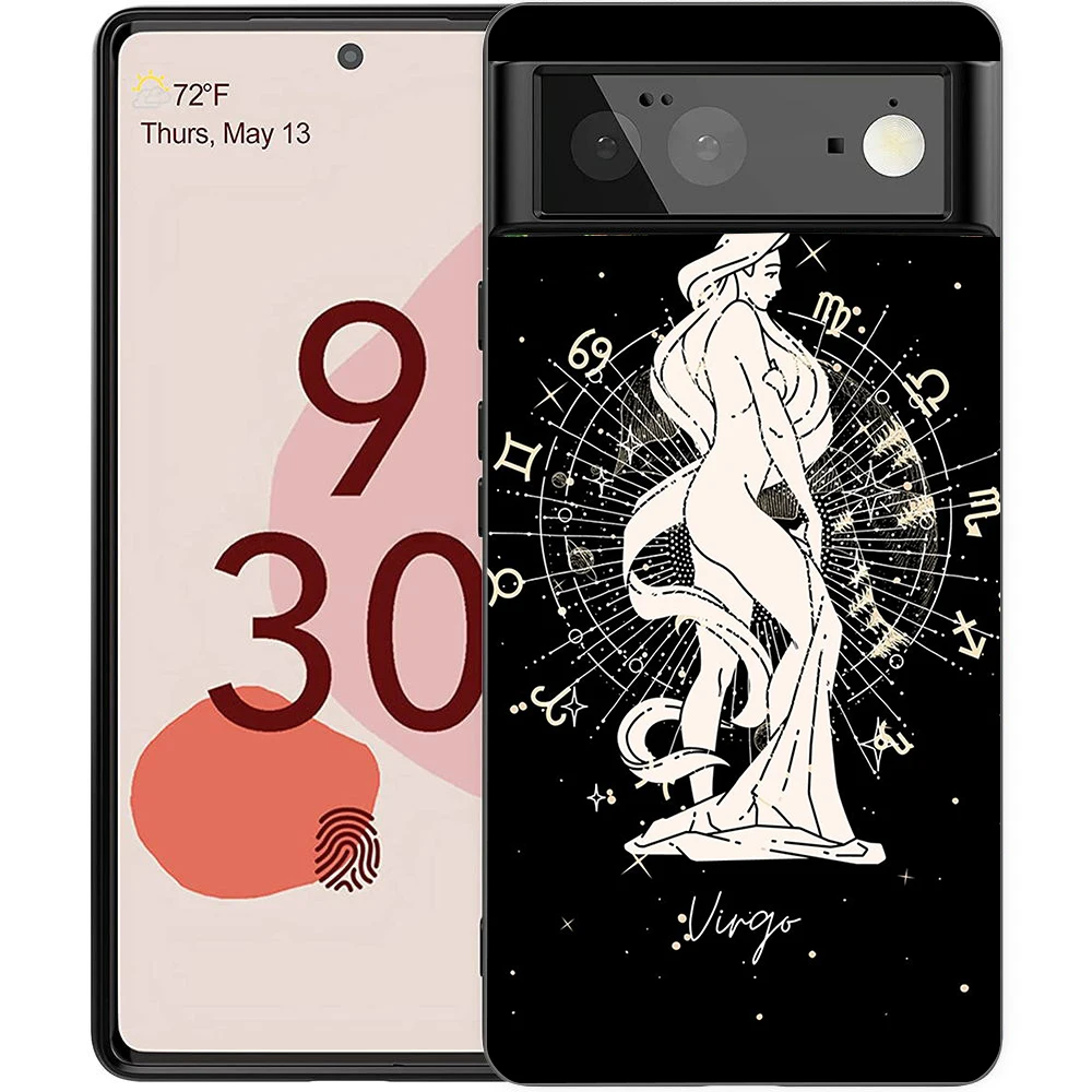Zodiac-Themed Shockproof Silicone Phone Case Cover
