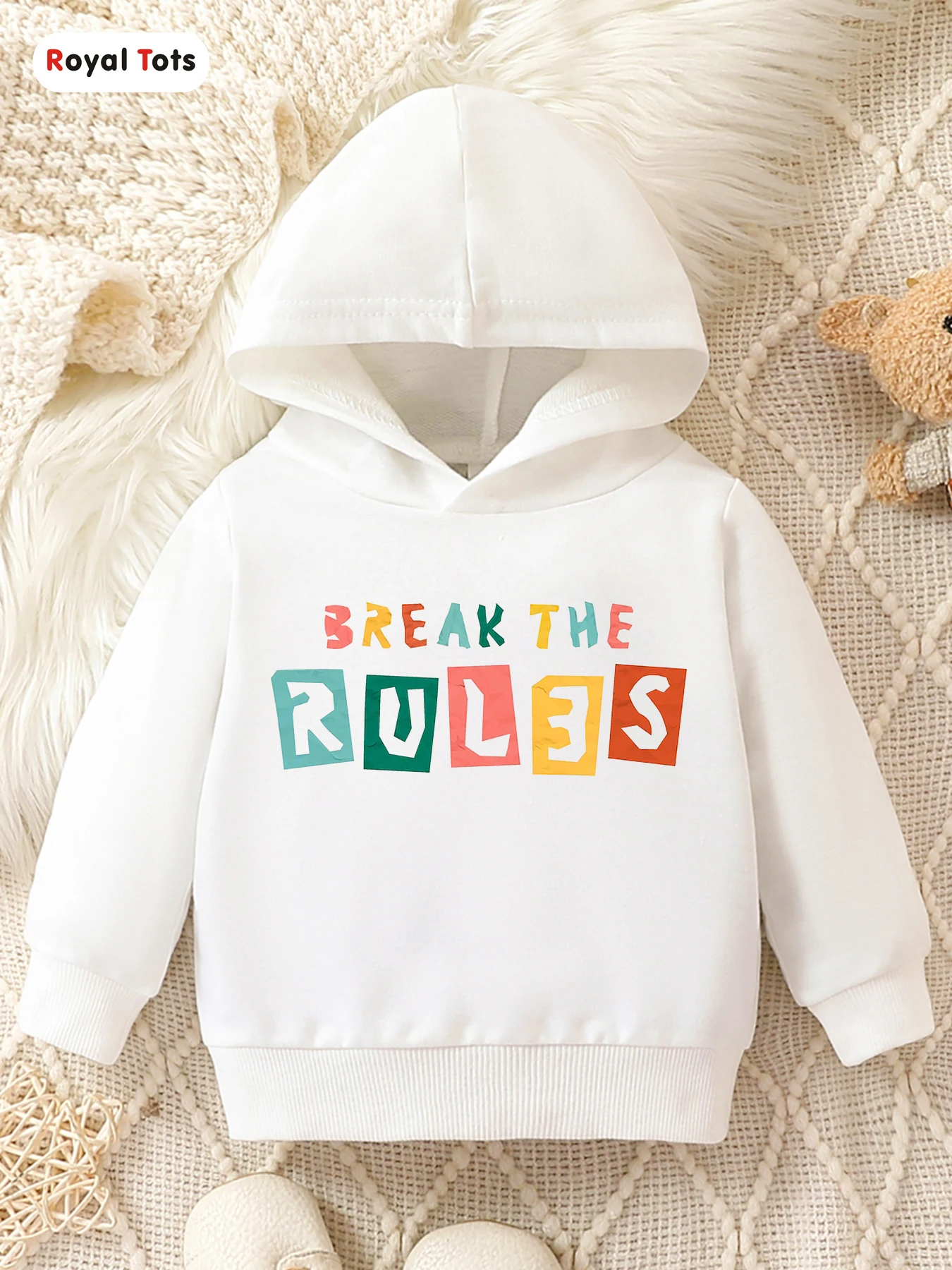 Autumn And Winter Baby Boy Round Neck Long Sleeved Casual Cute Cartoon Hoodie Suitable For Ages 1-2 1