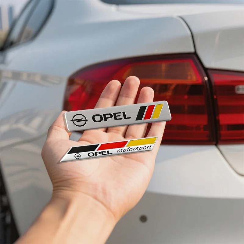 새로운 3D 알루미늄 자동차 엠블럼 배지 오펠 코르사 아스트라 인시그니아 벡트라 자피라 메리바 모카 그랜드랜드 비바로용 리어 트렁크 스티커