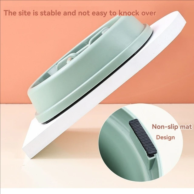 Pet Supplies Dogs and Cats Slow Food Bowl Puzzle Non-Choking Non-Slip Slow Feeder Thickened Plastic Plate Bowl Pet Feeding Bowl 4