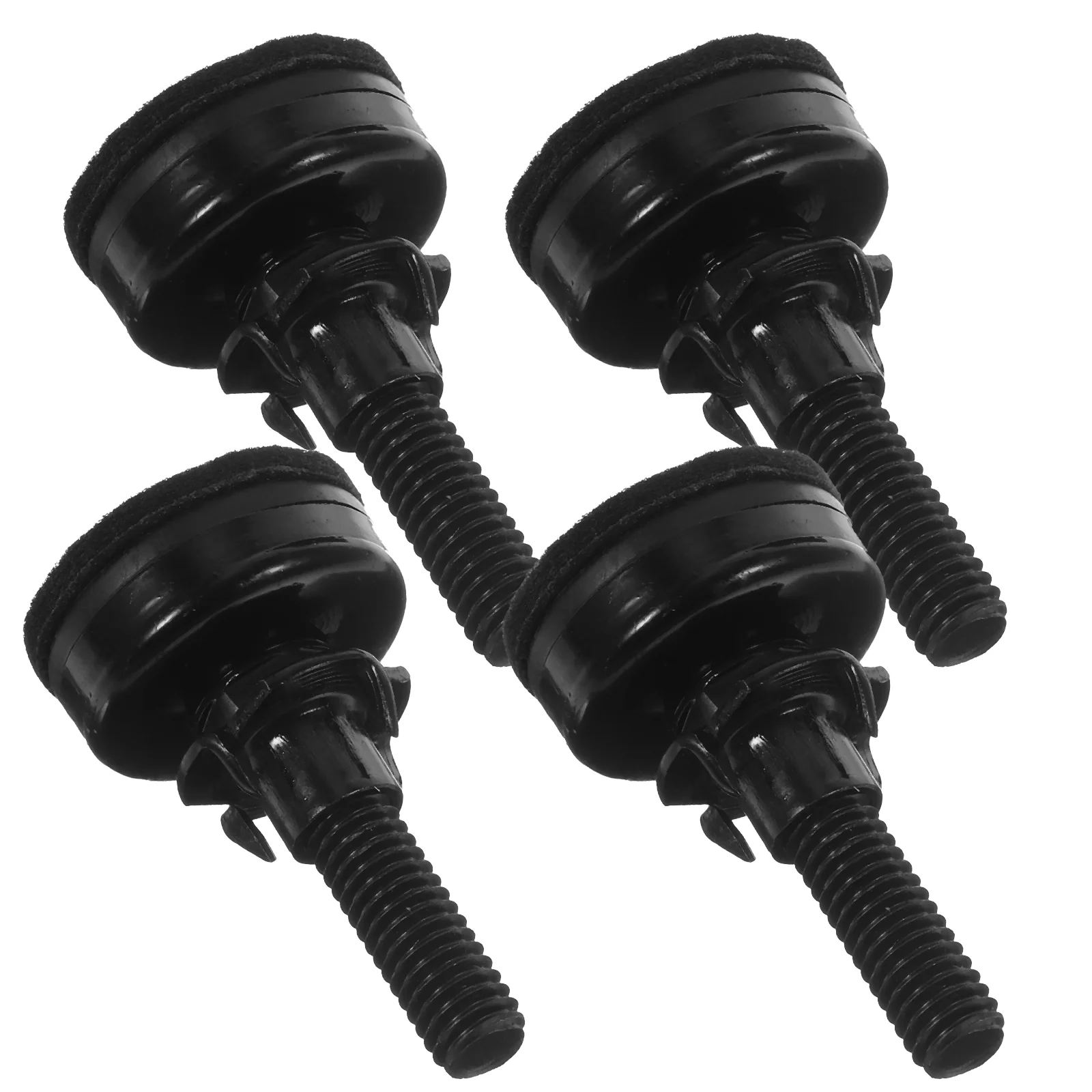 

4 Sets Leveling Feet Adjustable Furniture Shims Levelers Legs Felt Screw-carbon Steel (surface Electrophoresis Black) Wedge
