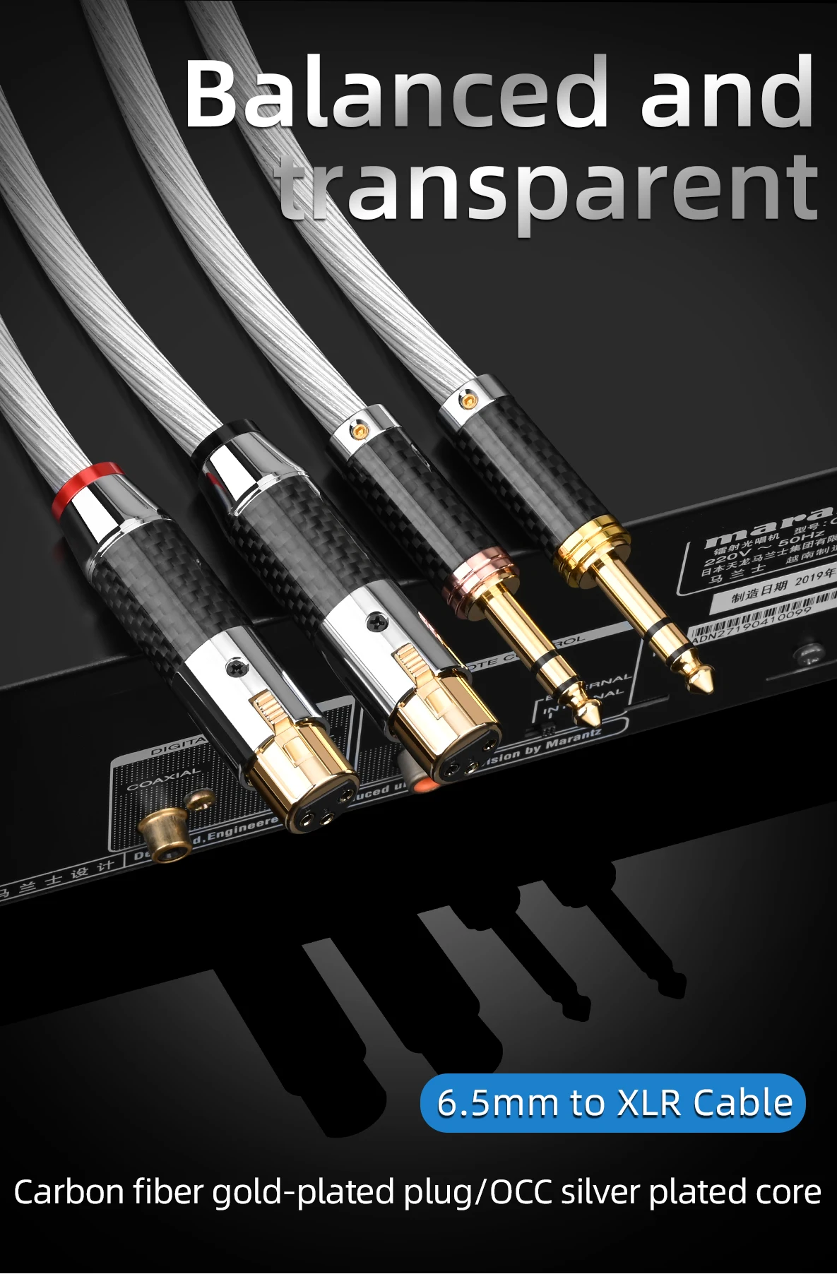 de Potência, Cabo De Equilíbrio De Som, Hifi Xlr Audio Connector