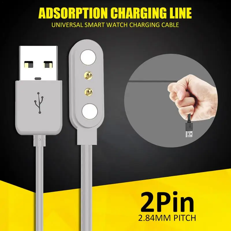 

Universal Smart Watch Charging Cable Zinc Alloy Adsorption Charging Data Cable Dock Safety Fast Portable Power Adapter Charger