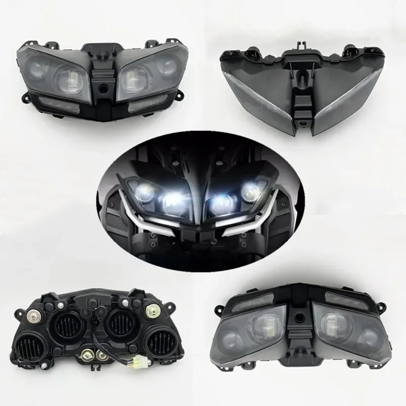 

Мотоциклетные аксессуары, подходят для Yamaha MT09 FZ09 MT-09 17-18-19, светодиодные передние фары в сборе