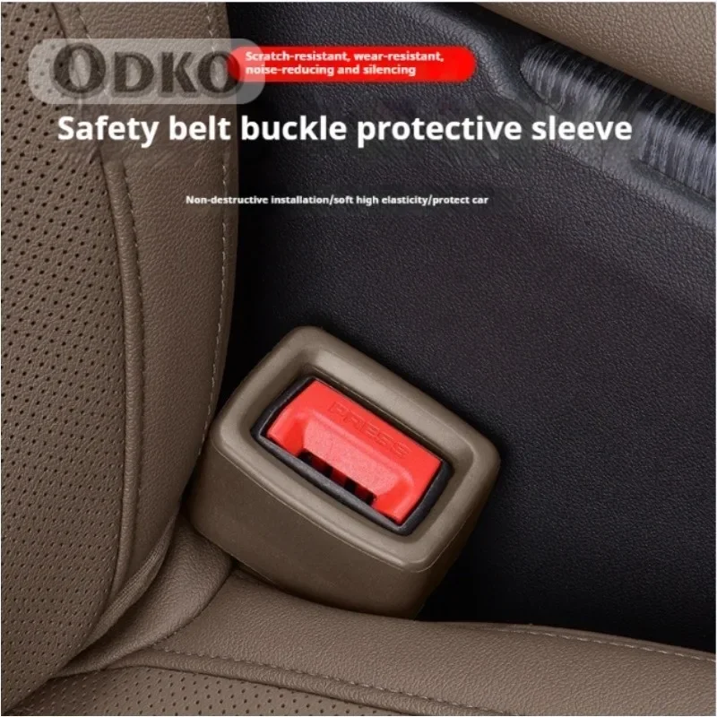 Car Safety Belt Buckle Holder Silicon Gel Buckle Protective Cover For ZEEKR 001 007 009 X M-VISION
