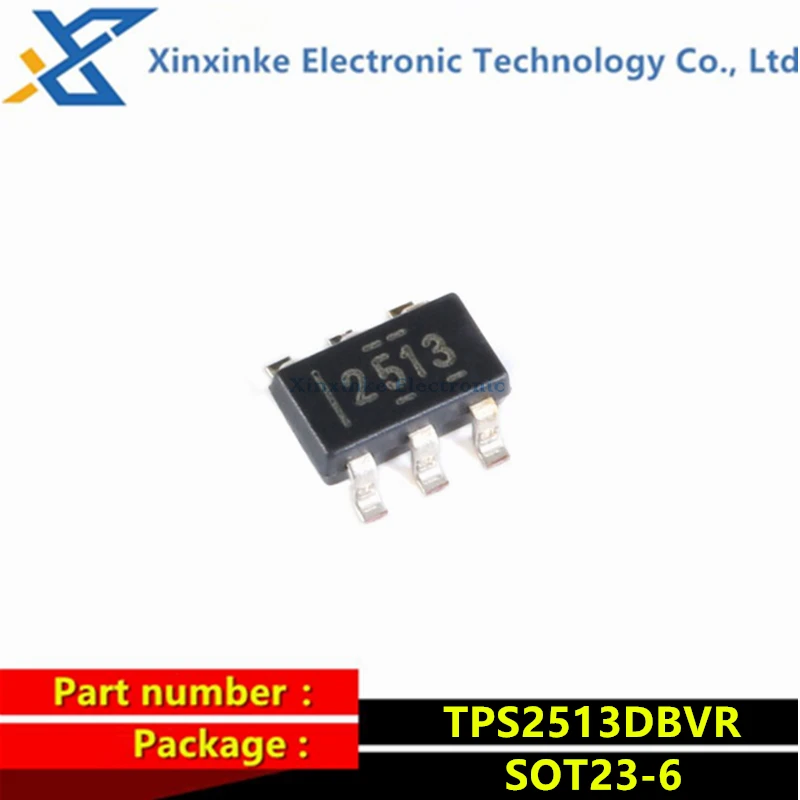 

5PCS TPS2513DBVR SOT23-6 USB Dedicated Charging Port (DCP) Controller Chip