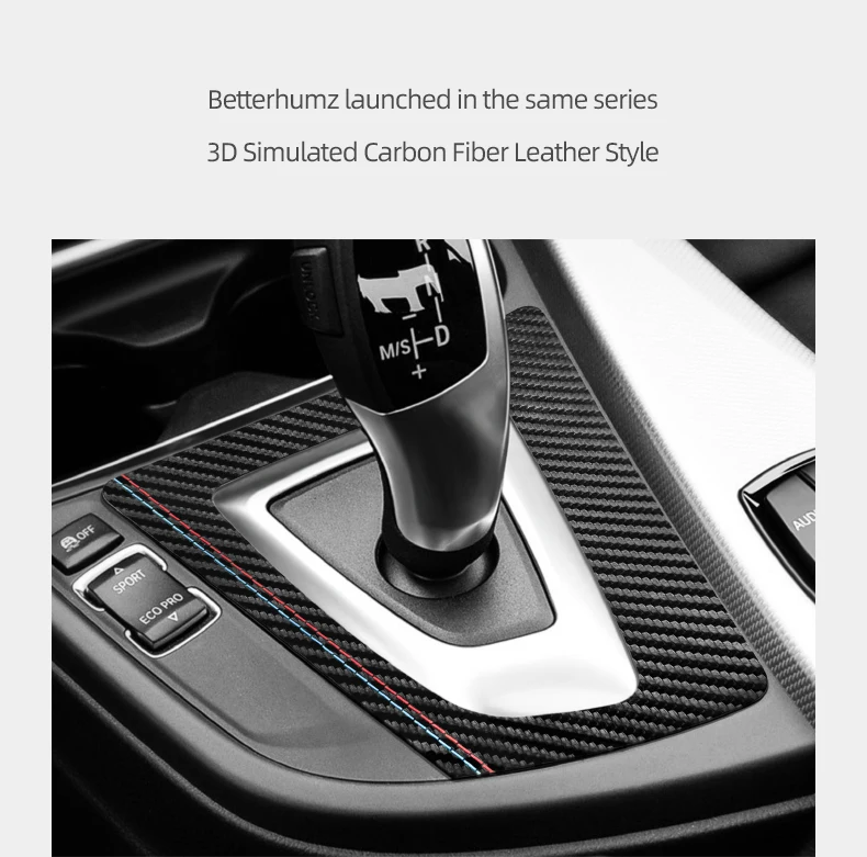 Für BMW F30 F34 F32 F33 F36 3 4 Serie GT Hergestellt aus Alcantara Mittelkonsole Getriebe Shifter Panel Trim Aufkleber Auto Innen Zubehör – Detail 8
