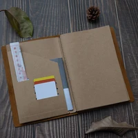 Новый ноутбук из 100% натуральной кожи, дневник ручной работы, винтажный дневник из воловьей кожи, портативный чехол для ноутбука путешественника — изображение 6