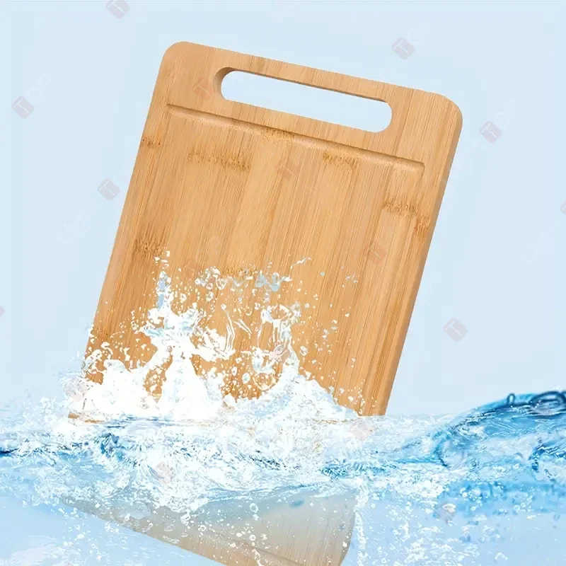 Double-Sided Wooden Chopping Board with Handle 5