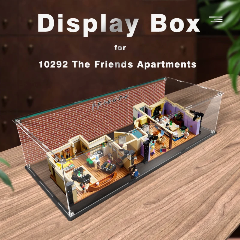 Acrylic Display Box for Lego 10292 The Friends Apartments Dustproof