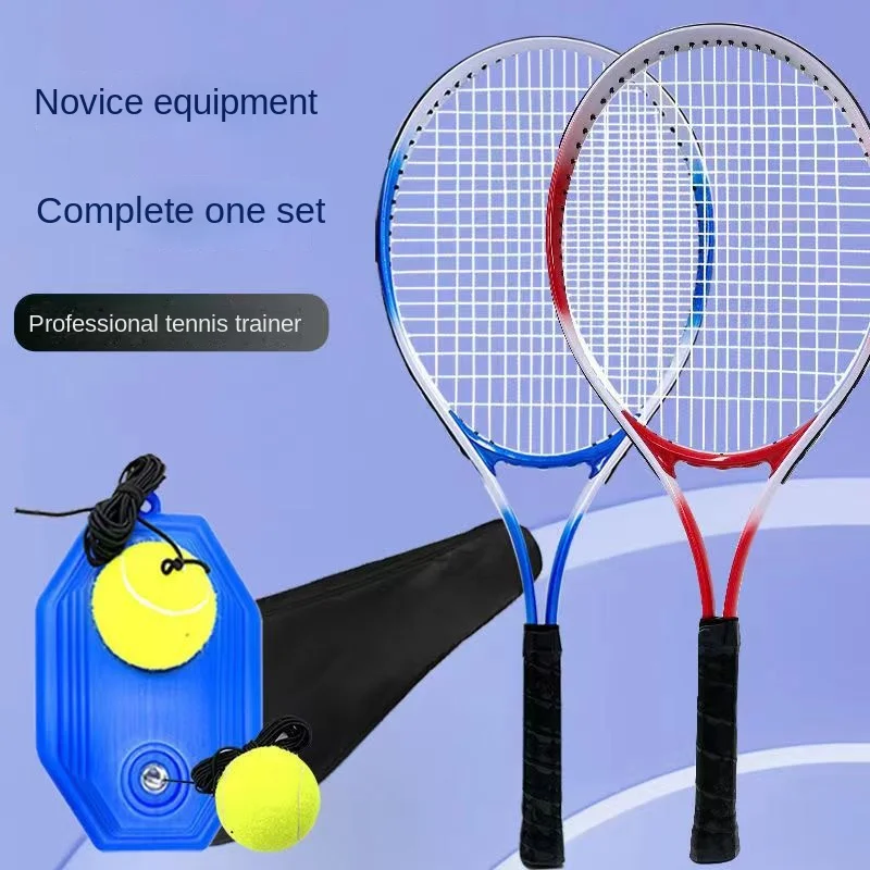 

Trainer Single Play Tennis Self-Training with Line Fixed Rebound Adult and Children Racket