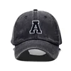 Initial Letter A-Z Embroidery Baseball Cap For Men Womne High Quality Washed Cotton Dad Hat Team Sport Visors Snapback Caps 3