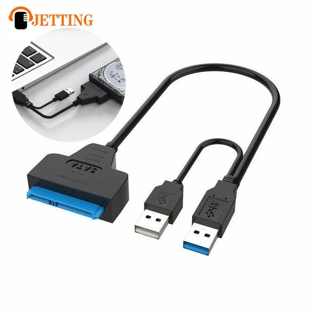 SATA To USB 3.0 / 2.0 Cable Adapter UP To 6 Gbps 7+15/22 Pin For Support  2.5 Inch External SSD HDD Hard Drive Sata III SATA 3 - AliExpress