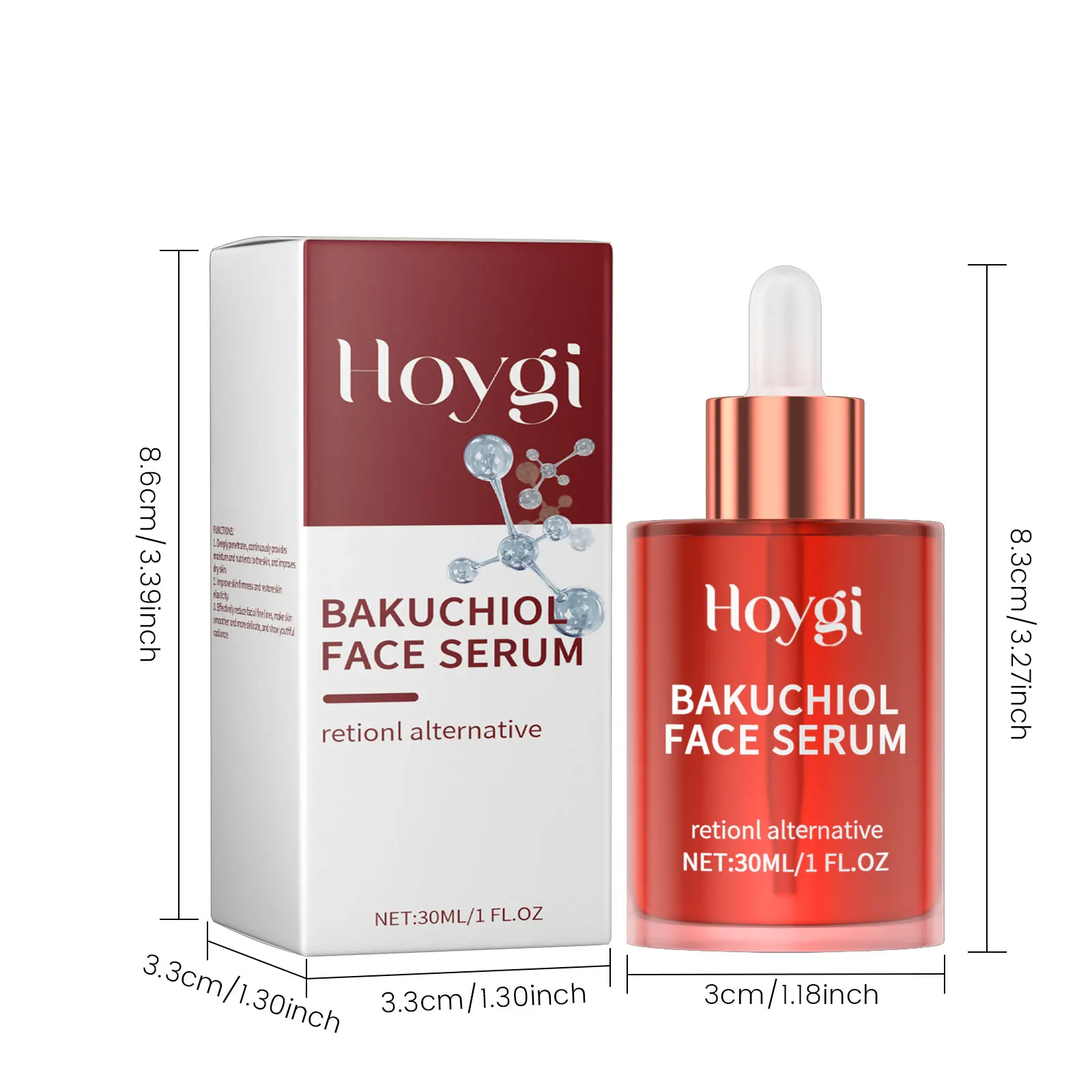 Bakuchiol Face Serum Lifting Firming Remove Fine Lines Skin Rejuvenation Brightening Hydrating Retinol Face Essence Care 6
