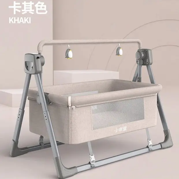 

Baby bed rocking bed baby crib electric cradle Portable foldable crib travel crib newborn baby smart coax baby sleeping basket