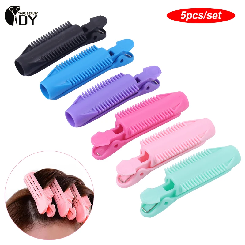5Pcs Magic Hair Care Rollers Hair Roots Natural Fluffy Hair Clip Sleeping No Heat Plastic Hair Bigodino Twist Styling Strumenti Fai Da Te