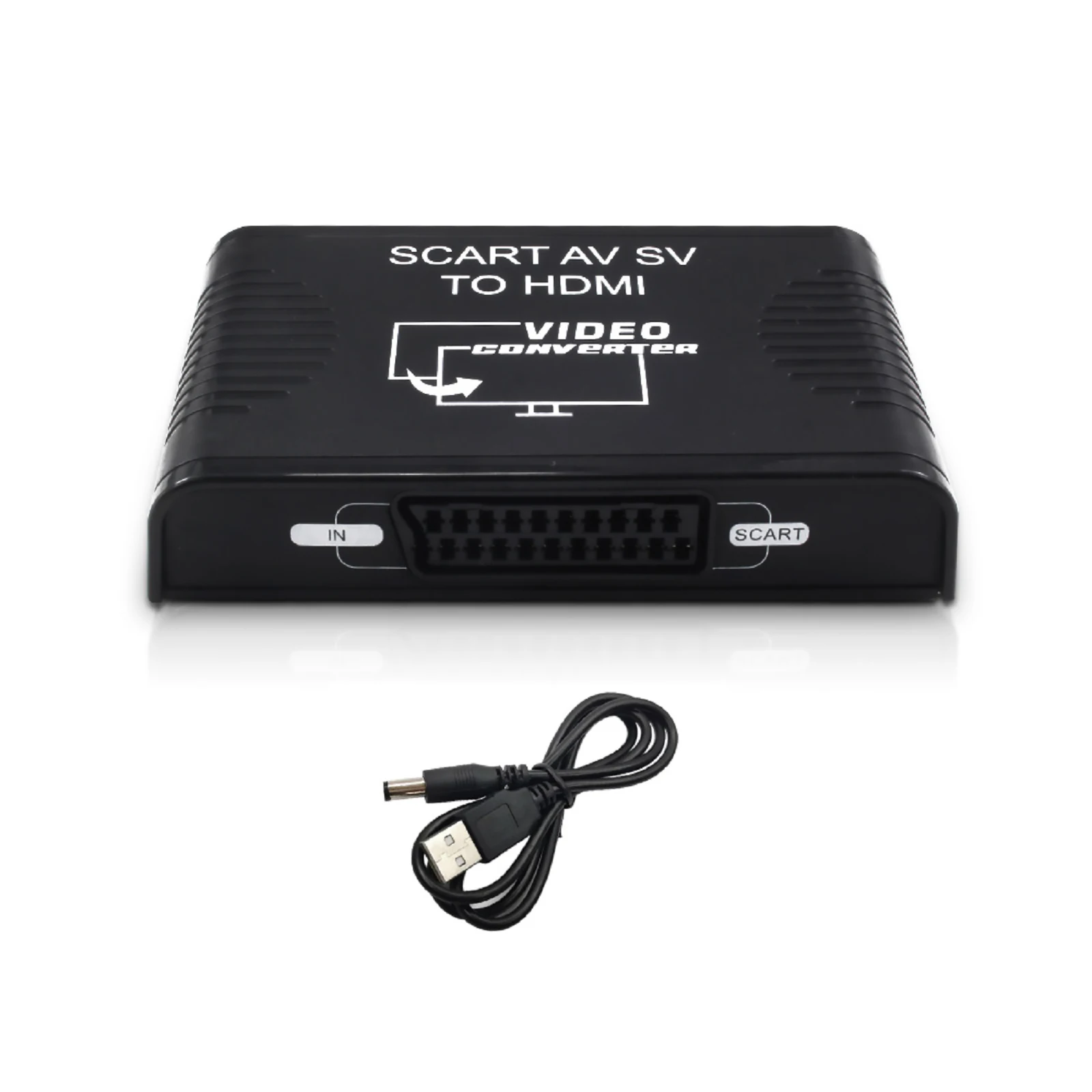 S-Video Composite Av Scart To Hdmi Converter Switch Box 3 In 1 Scart Svideo Composite Av Rca A Hdmi Convertitore Video E Audio