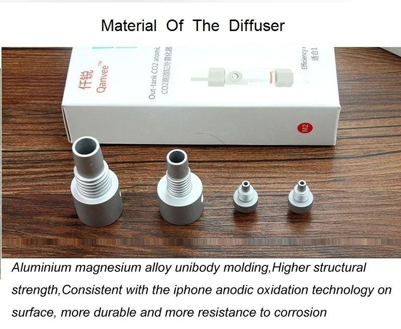 Qanvee sistema de atomizador co2 extenrnal difusor