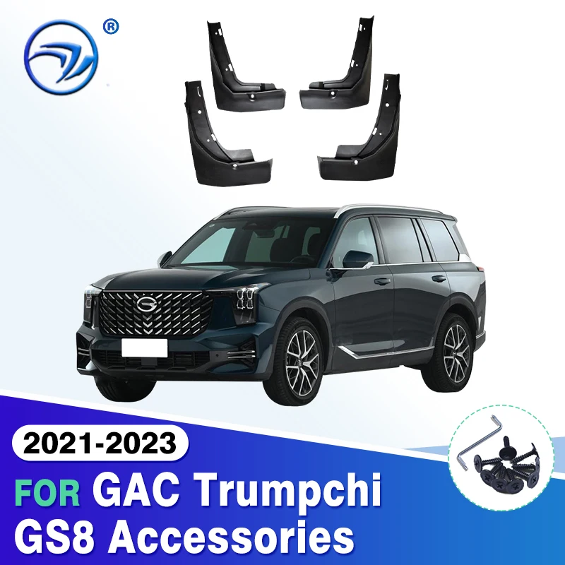 

4x Car Mud Flaps for GAC Trumpchi GS8 Accessories 2021 2022 2023 Mk2 2th II Mudguards Mud Splash Guards Flap Fender Car Mudflaps