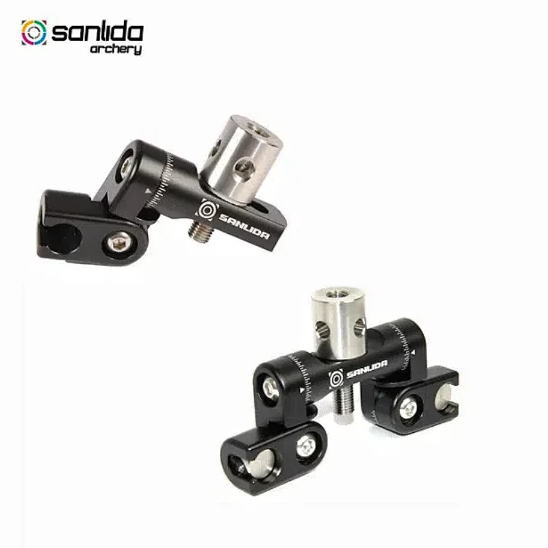 

Sanlida X10 Archery Stabilizer Double / Single V-bar Quick Convertible Angle Connector CNC 6061 Aluminum Compound Bow Accessorie