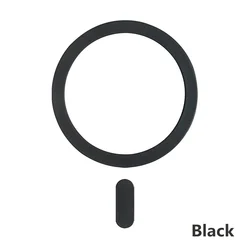 Universal Magnetic Metal Plate for Wireless Charging and Car Holder Support (1pc Black)
