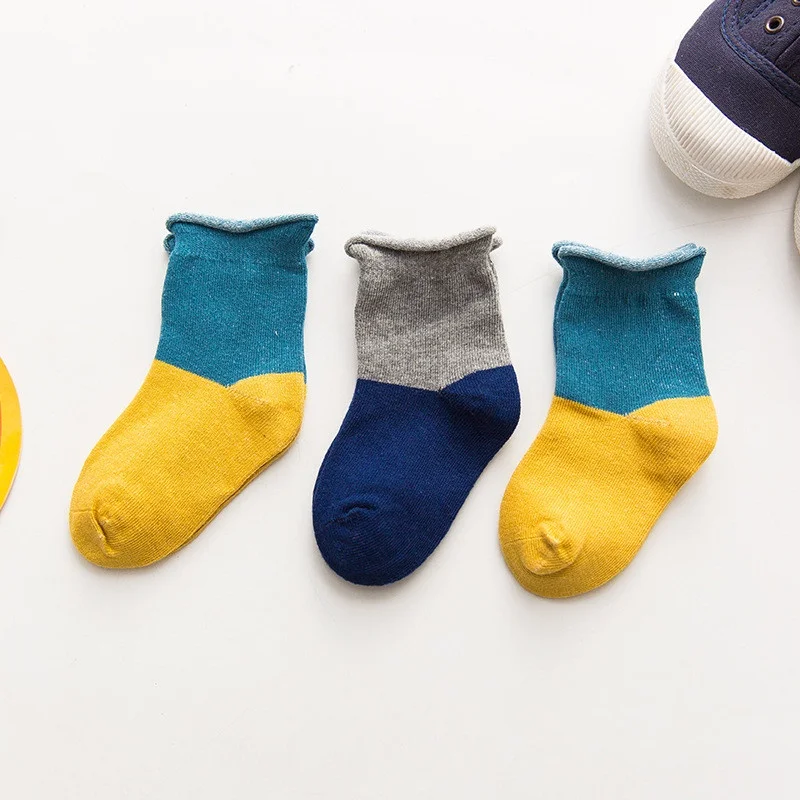 3Pairs Children's Socks Lot Classic Cotton Socks 16*16cm AWZ10 