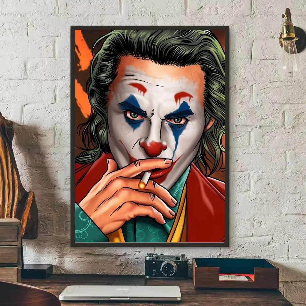 1PC Oil Painting Joker Poster Stickers Waterproof Wall Art For