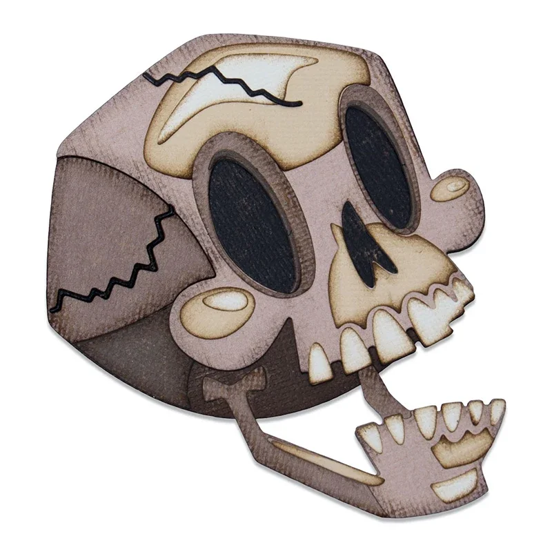 2023 New Happy Halloween Metal Cutting Dies And Skull Diy Diy Dies Paper Cut Scrapbooking Per Crafts Card Making No Timbri Sets