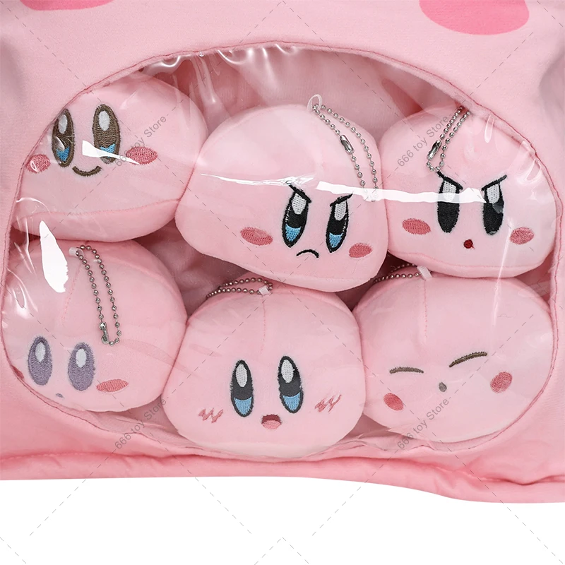 Cute Anime Soft Stuffed Kirby Plush Keychain Gift