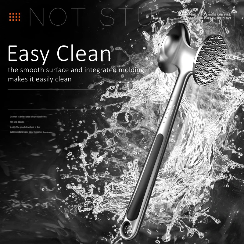 LFGB Certificated Zinc Alloy Meat Pounder Steak House Beaf Tenderizer Family Ergonomic Handle Kitchen Hammer for Pork Frying