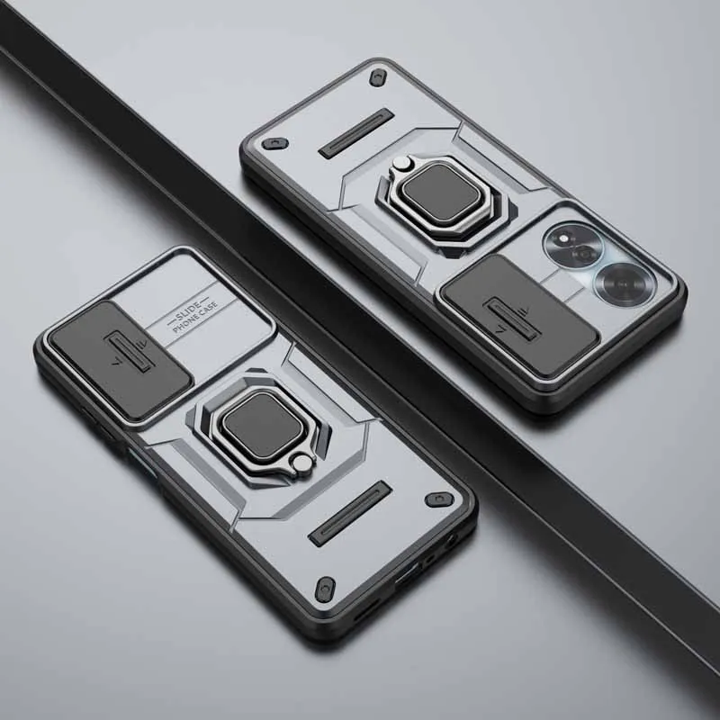 Shockproof Slide Lens Armor Phone Case Cover