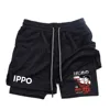 Anime IPPO Print 2 in 1 Compression Shorts for Men Athletic Performance Gym Shorts with Pockets Quick Dry Fitness Workout Boxing 1