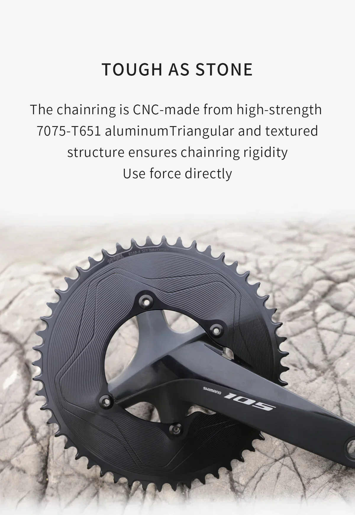 110BCD 3mm Offset Chainrings Narrow Wide 40T-58T Bicycle Chain