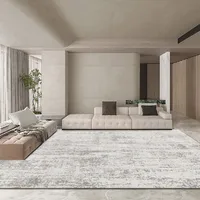 Modern High-grade Gray Large Area Carpets Living Room Decoration Carpet Washable Rugs for Bedroom Home Decor Mat Lounge Rug 1